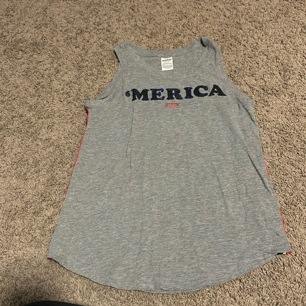 ‘Merica tank top from PINK size Medium